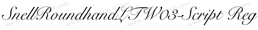 SnellRoundhandLTW03-Script Regular字体转换